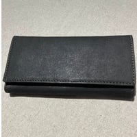 NELD/ネルド　AN304 　ラクダかぶせ長財布　ブラック　#ac