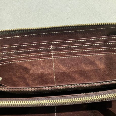 CORBO./コルボ　1LN-1711　SLATE - ラウンドファスナー式束入れ [プエブロ](ウォレットコード用Dカン無) #ac