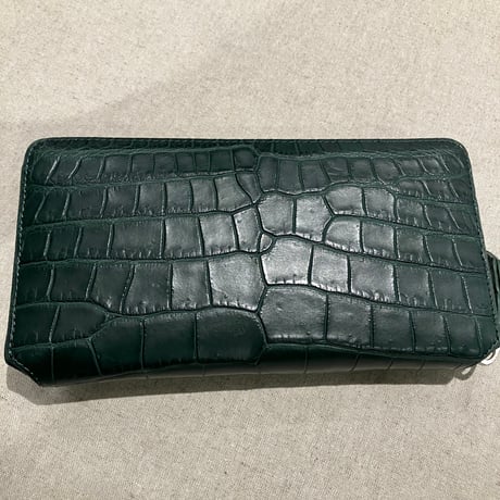 Creed/クリード　456C113　crocodile ラウンドロングウォレット#ac