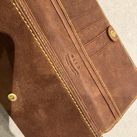 NELD/ネルド　AN304　ネルド ラクダレザー 長財布　キャメル・グレー・ブラック　#ac