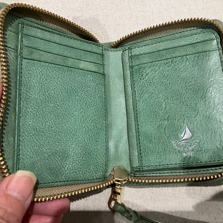 BAGGY’S ANNEX/バギーズアネックス　LZYS7001　FOG Leather ラウンドファスナーハーフ財布　＃ac