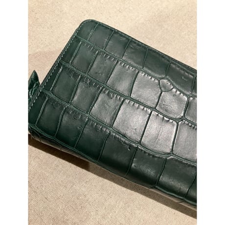 Creed/クリード　456C113　crocodile ラウンドロングウォレット#ac