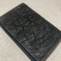 CIMABUE チマブエ　25122　象革　名刺入れブラック　＃ac