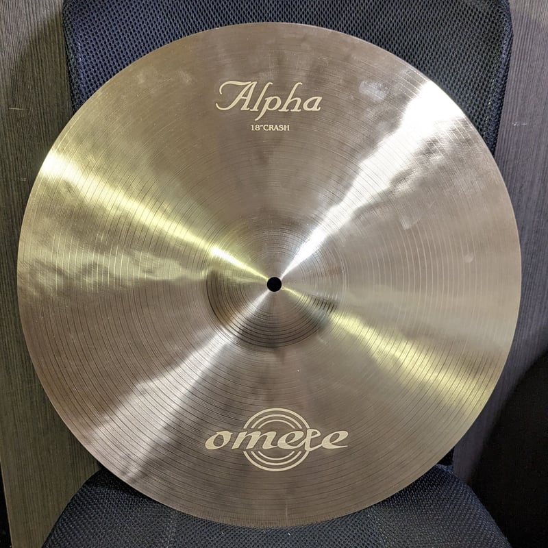 独占販売品】omete cymbals Alpha 6-Hole Crash 18インチ