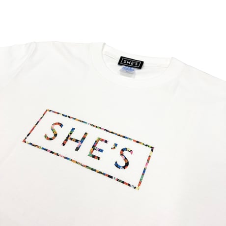 ロゴ Tシャツ（フラワー×ホワイト）