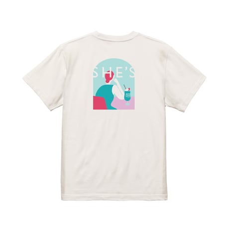 クリームソーダTシャツ(バニラホワイト)