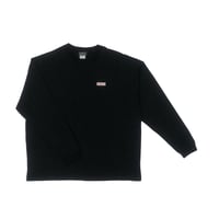 刺繍ロゴビッグシルエットロングスリーブ（ブラック）