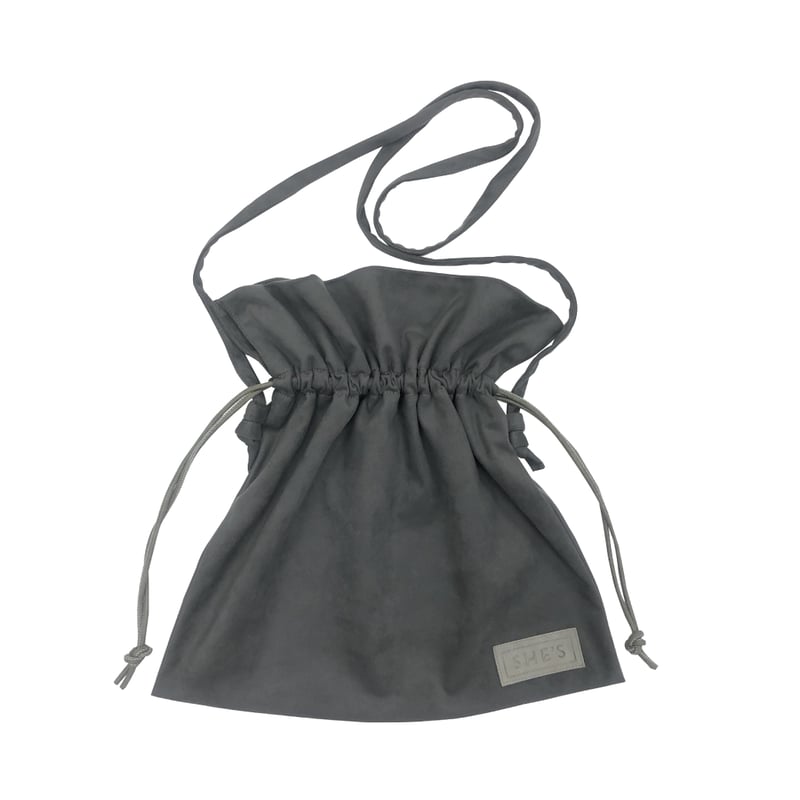 巾着型ショルダーバッグ(チャコール) | SHE'S ONLINE SHOP 巾着型ショルダーバッグ(チャコール) | SHE'S ONLINE SHOP
