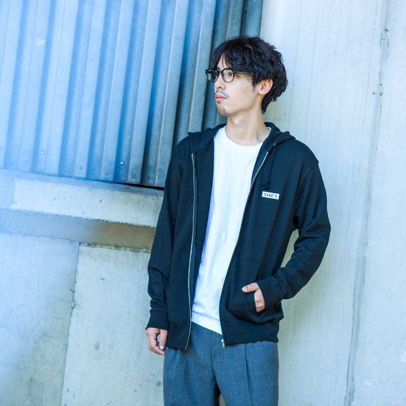 ジップアップパーカー(ブラック) | SHE'S ONLINE SHOP ジップアップパーカー(ブラック) | SHE'S ONLINE SHOP