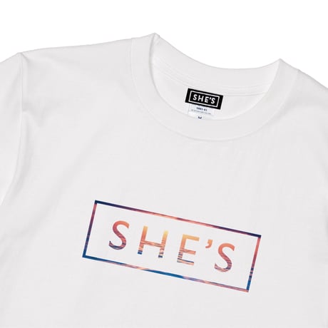 ロゴTシャツ（サンセット×ホワイト）