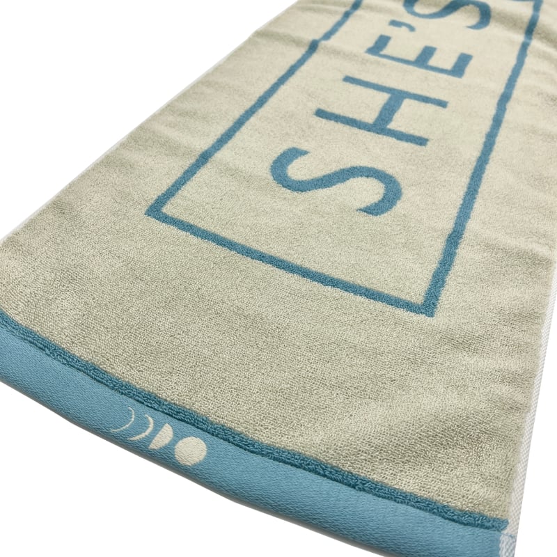 デカロゴ ジャガードフェイスタオル（ミスト） | SHE'S ONLINE SHOP