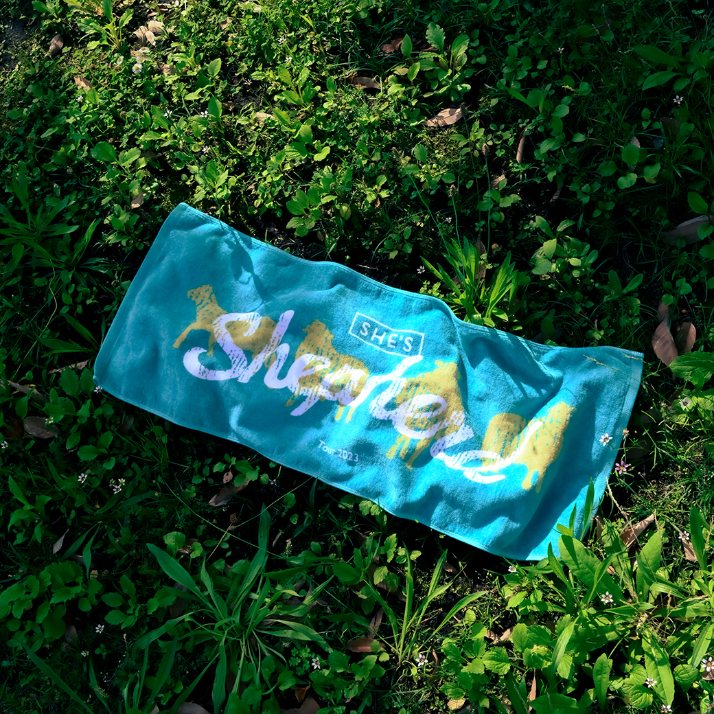 SHE'S シーズーロゴフェイスタオル 2025-SUMMER_facetowel-