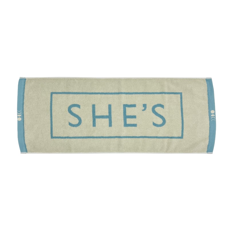 デカロゴ ジャガードフェイスタオル（ミスト） | SHE'S ONLINE SHOP