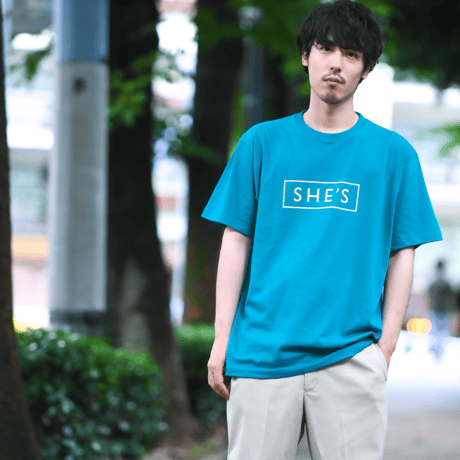 ロゴ Tシャツ（ジラフ×アップルグリーン）