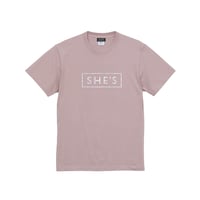 ロゴTシャツ（ボタニカル×スモーキーピンク）