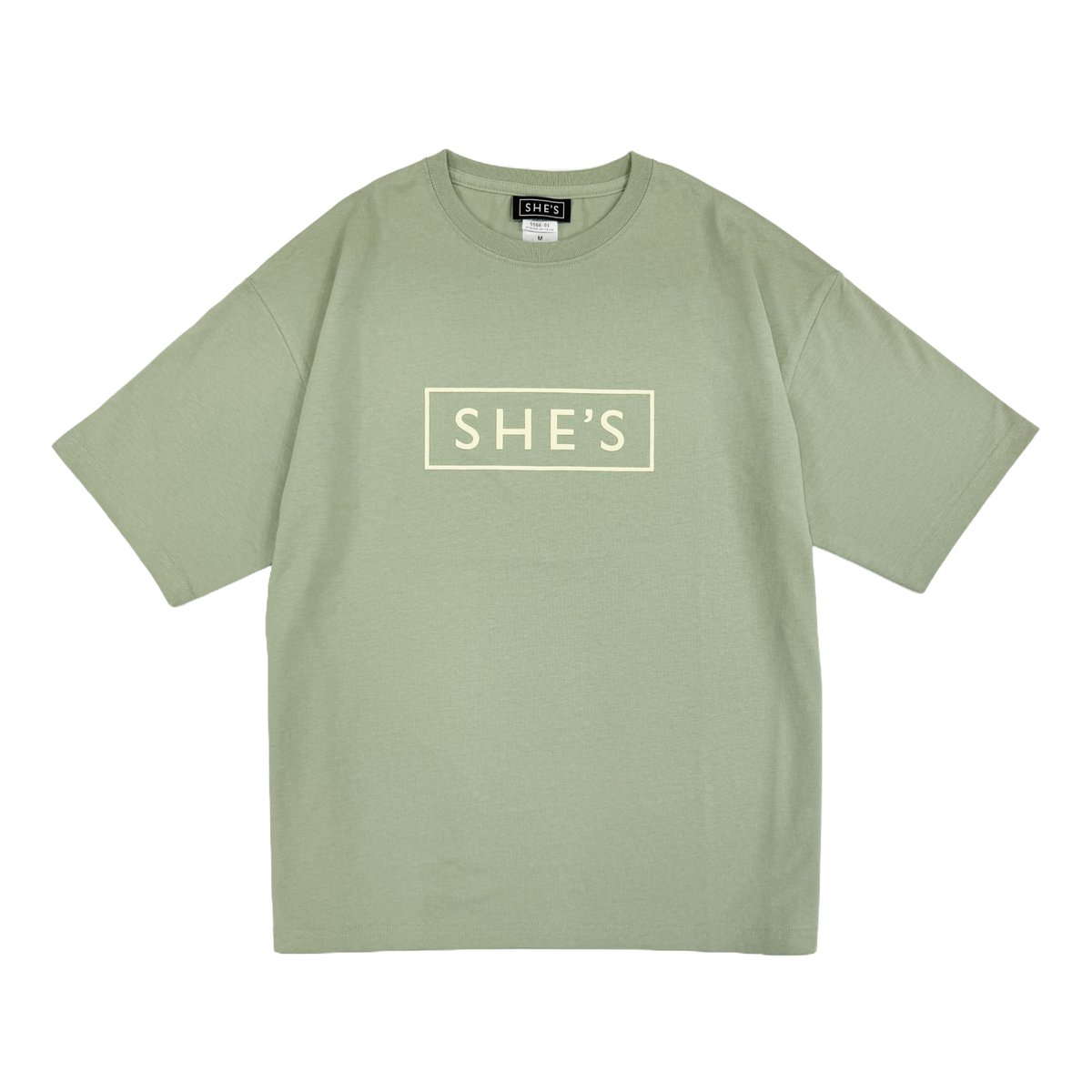 発泡ロゴビッグシルエットTシャツ(グリーン) | SHE'S ONLINE SHOP