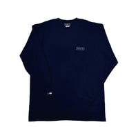 刺繍ロゴ ロングスリーブ(ネイビー)