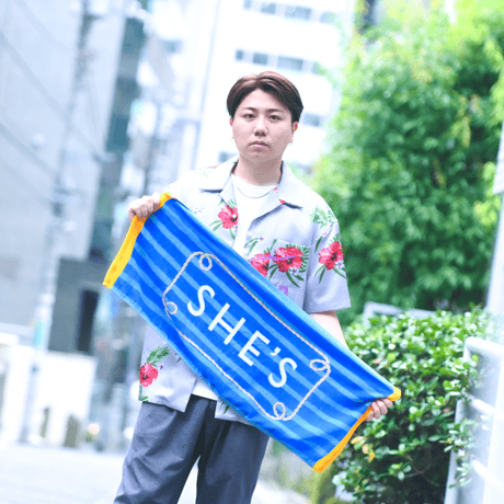 マリンボーダー フェイスタオル