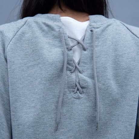 LACEUP SWEAT - GRAY