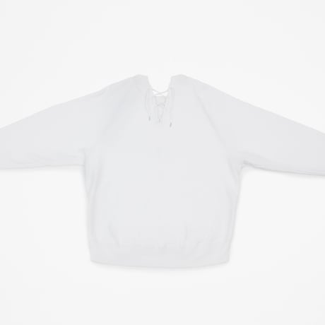 LACEUP SWEAT (S20AW-01) WHITE