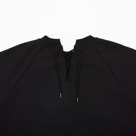 LACEUP SWEAT - BLACK