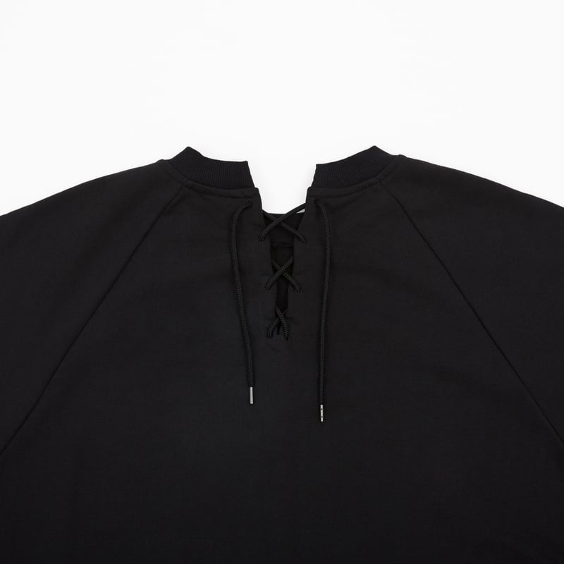 LACEUP SWEAT - BLACK | SOLto STORE LACEUP SWEAT - BLACK | SOLto STORE