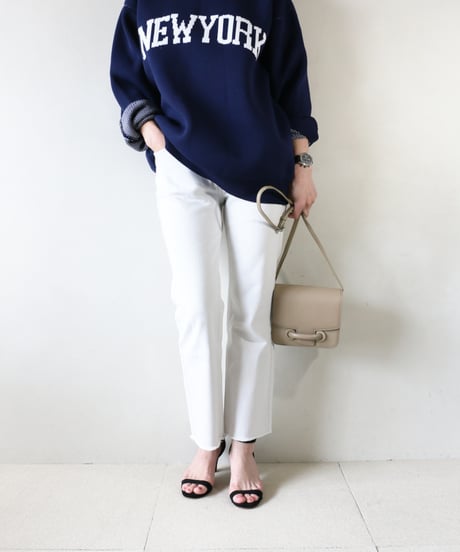 カレッジ ロゴ ニット×デニムコーデ（green label relaxing・upper hights × PARIGOT）Set