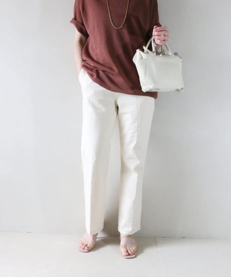 キャミ付きシアーニット×ホワイトパンツコーデ（Mila Owen・Maison IENA）Set