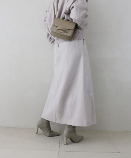 バック プリーツニットワントーンコーデ（CLANE・SLOBE IENA）・Set