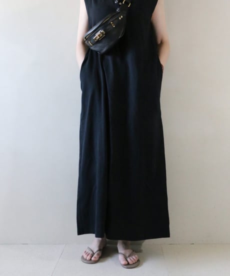 USAコットン ヘンリーネック Aライン ワンピース（SHIPS any）