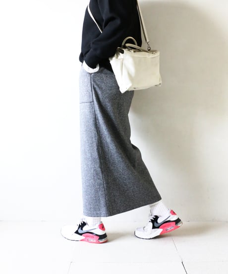 スウェットライクニット×ツイードスカートコーデ（UNITED ARROWS・SENSE OF PLACE）Set