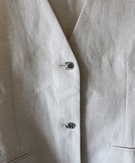 L/Cヘリンボンベスト×ドロストデニムパンツ（JOURNAL STANDARD L’ESSAGE・Whim Gazette）Set
