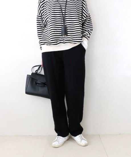 ニットテーパードパンツ CLANE （単品）