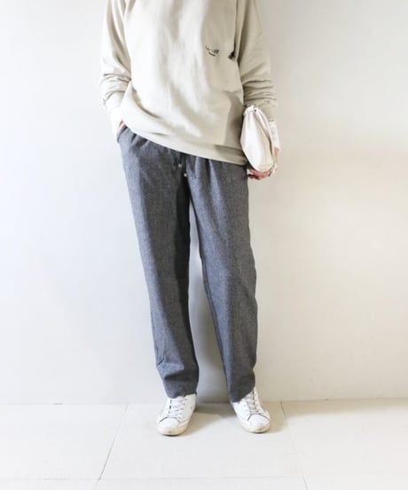 バックプリントロゴスウェット×ツィードイージーパンツコーデ（AMERICAN RAG CIE・Sonny Label）Set