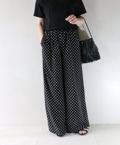 クロップドTシャツ×ドットパンツコーデ（Deuxieme Classe EVERYDAY I LIKE.・VERMEIL par iena）Set