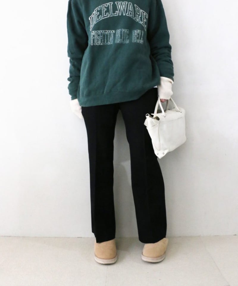 VINTAGEプリントスウェット×パンツコーデ（Deuxieme Classe