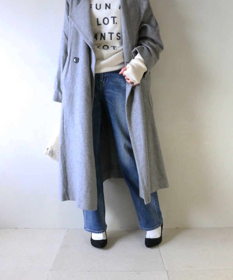 グレーWOOLトレンチコートコーデ（SACRA・Mila Owen）Set | FITTING