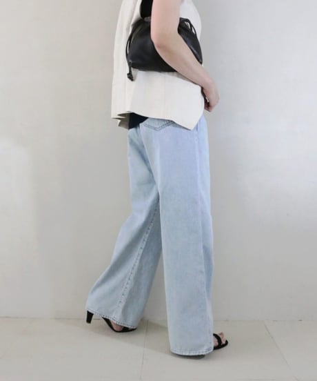 L/Cヘリンボンベスト×ドロストデニムパンツ（JOURNAL STANDARD L’ESSAGE・Whim Gazette）Set