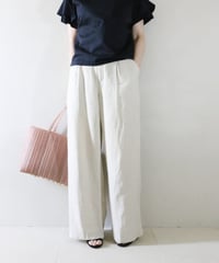 フレアスリーブカットソー×リネンレーヨンセミワイドパンツコーデ（BEAUTY&YOUTH・JOURNAL STANDARD relume）Set