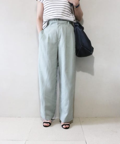 ボーダーカットソー×ミントグリーンパンツコーデ（green label relaxing・BEAUTY&YOUTH）Set