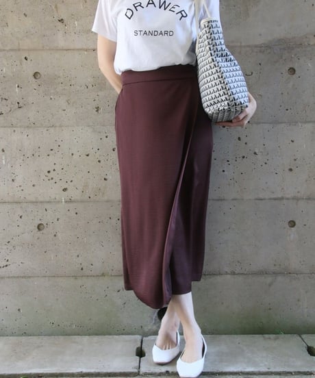ドゥロワーtシャツxサテンスカートコーデ（DRAWER・Mila Owen）Set