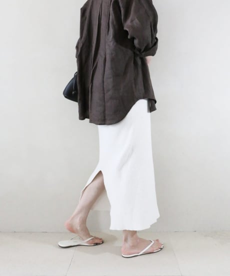 リネンシャツブラウン×ホワイトコーデ（JOURNAL STANDARD relume・SIMPLICITE・FRAMeWORK）Set