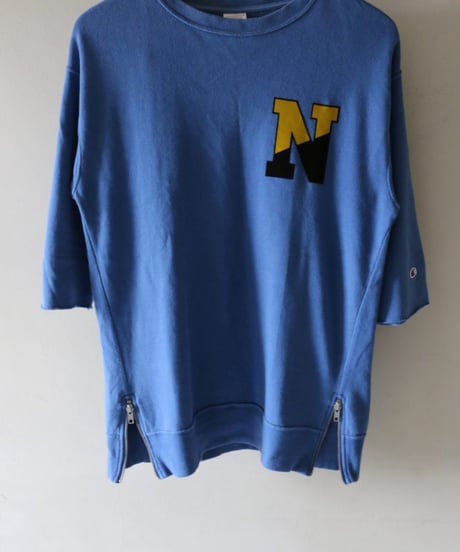 championサイドジップライトスウェット×ブラウンパンツコーデ（Champion・Ballsey）Set