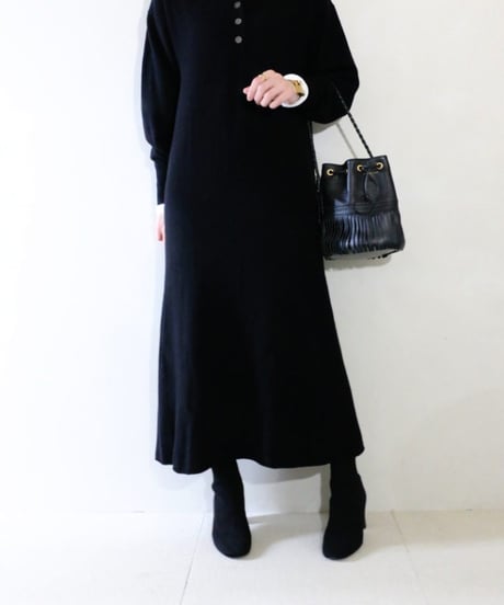 Plage semi flare ニットワンピース