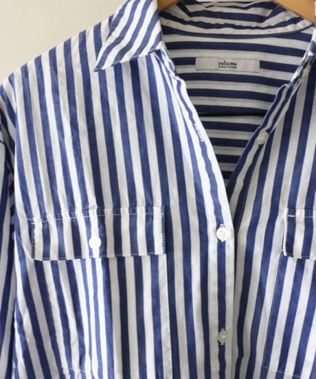 ストライプシャツ×グロッシー ベイカー 2WAY パンツコーデ（JOURNAL STANDARD relume・green label relaxing）Set