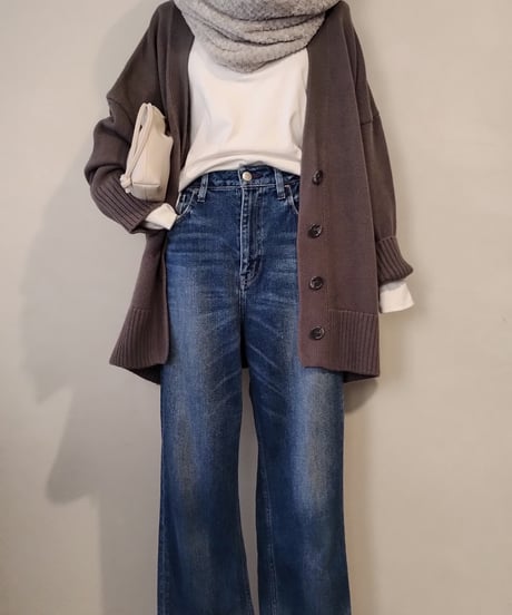 カーディガン×スヌードコーデ（uncrave・SIMPLICITE）Set