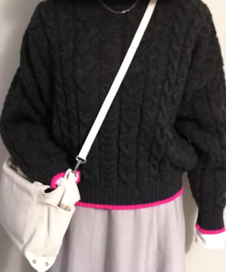 配色ケーブルニット OLDDERBY KNITWEAR（単品価格￥6950）