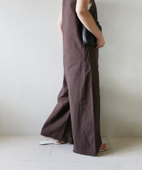 Plage Cut off アメリカンスリーブ サロペット