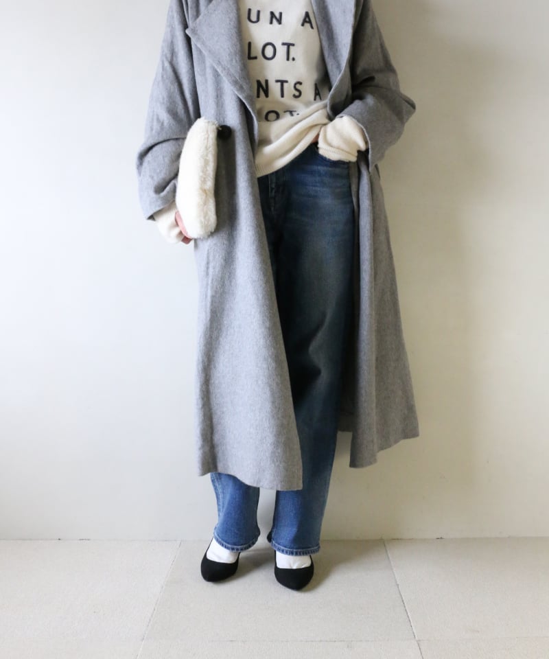 グレーWOOLトレンチコートコーデ（SACRA・Mila Owen）Set | FITTING