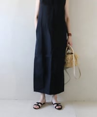 IENA 綿麻サテンIラインワンピース